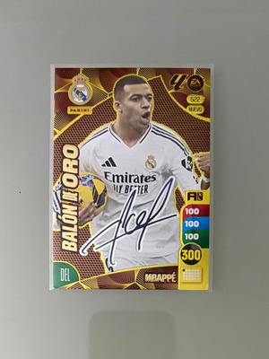 Κάρτα Balon de Oro Signature Mbappé Panini Adrenalyn XL