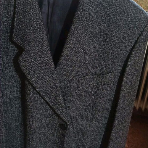 Tweed men's jacket like new, black, size XL