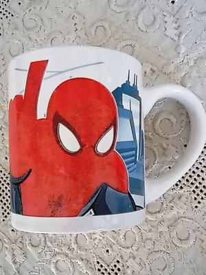 Marvel Ultimate Spider-Man mug used, collectible by Stor