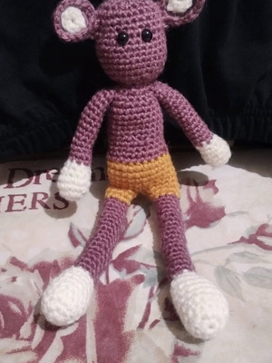 Amigurumi Monkey Crocheted New