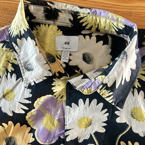 H&M Floral Shirt XXL like new, multicolor, relaxed fit