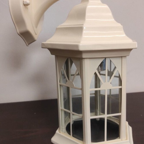 Outdoor wall lantern beige, new, E40 socket, IP33