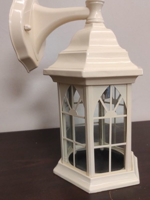 Outdoor wall lantern beige, new, E40 socket, IP33
