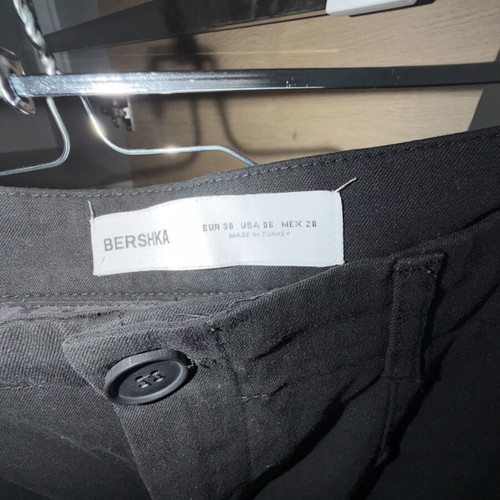 Bershka Black Wide Leg Trousers High Waist Size M Like New