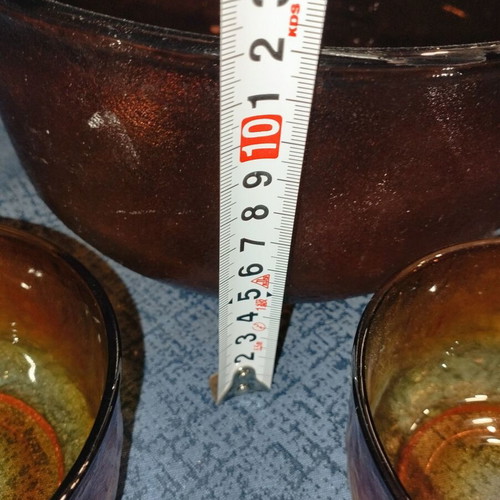 Cup with three bowls used, honey set