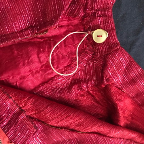 Vintage Cocktail Dress 1960s Medium Handmade Couture Fuchsia Lamé