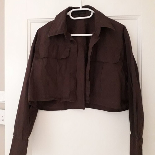 Zara women's shirt brown, like new, size M