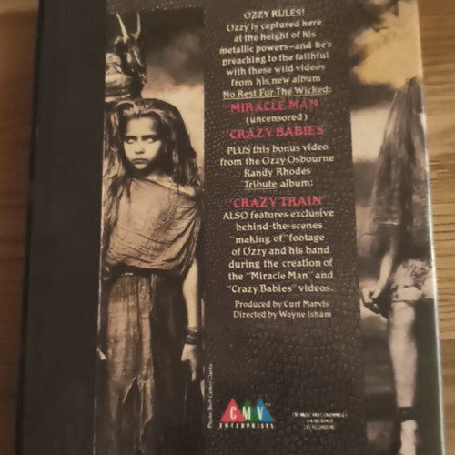 Ozzy Osbourne Wicked Videos VHS used