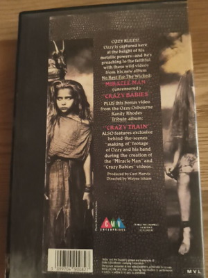 Ozzy Osbourne Wicked Videos VHS used