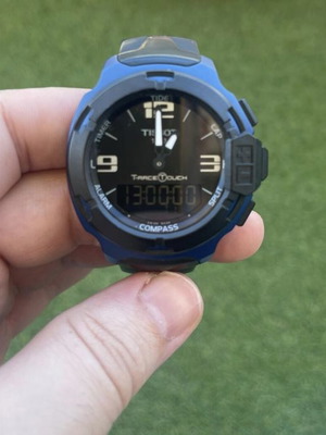 Tissot T-Race Touch watch like new, blue, men's