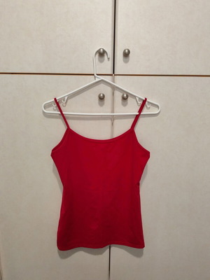 Zara red top used, size M