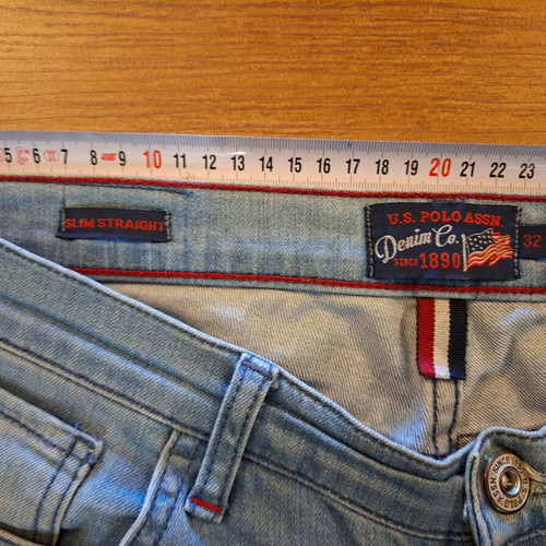 U.S. Polo Assn. Slim Straight men's jeans like new, size W32, light blue