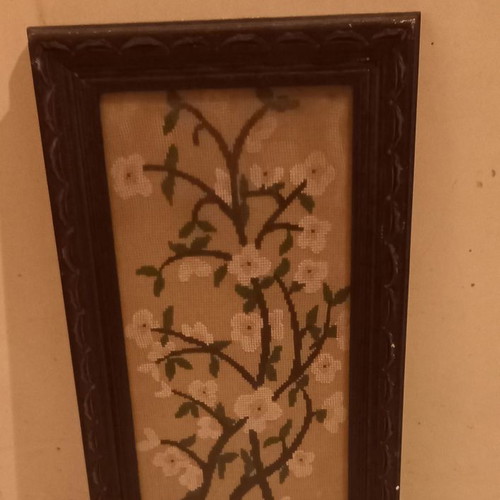 Embroidered frame used