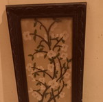 Embroidered frame used