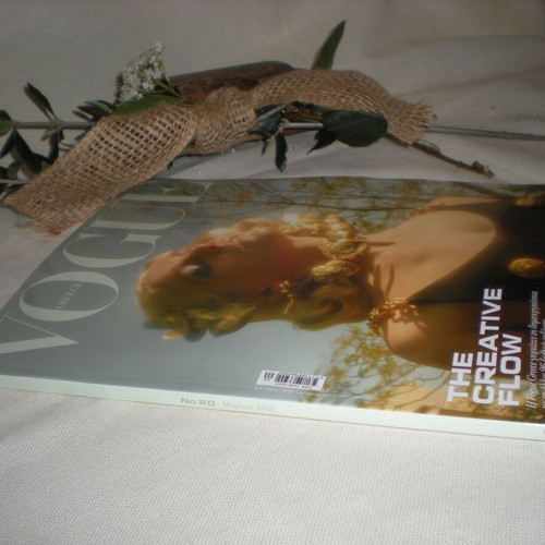 Vogue March 2021 used, cover Ariane Labed in Schiaparelli dress