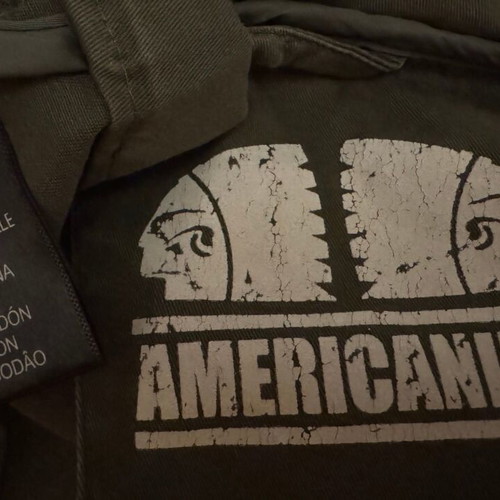 Americanino fall jacket with hood, like new, khaki color, size L