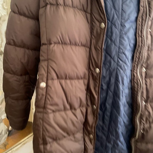Abercrombie & Fitch brown down coat L like new
