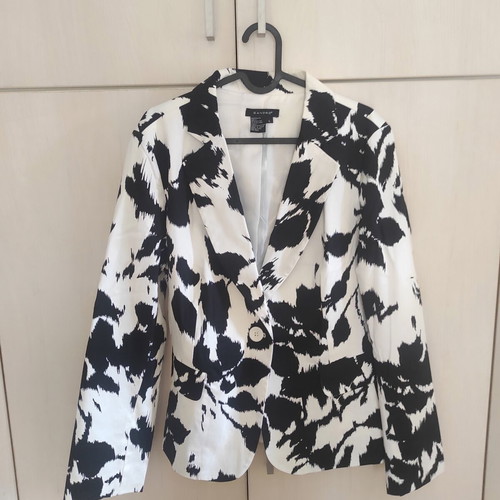 Sandro summer jacket like new, black and white, size L