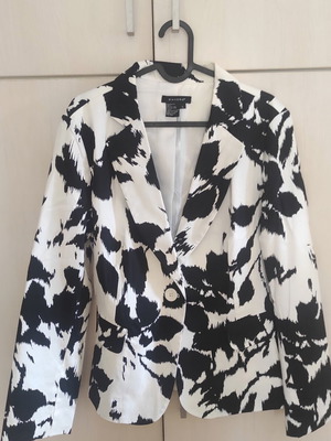 Sandro summer jacket like new, black and white, size L
