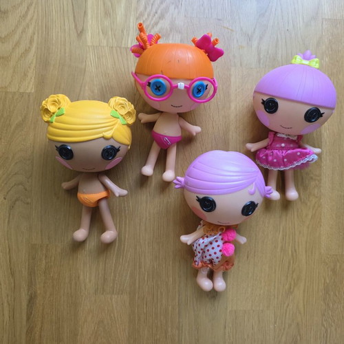 Lalaloopsy Littles dolls used, set of 4
