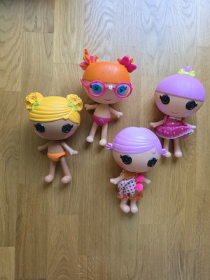 Lalaloopsy Littles dolls used, set of 4