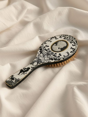 Handmade Bamboo Hair Brush Vintage New