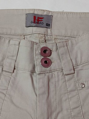 If Ganas summer pants straight fit size S beige like new