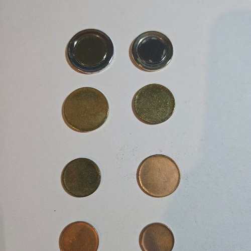 Euro blank planchets new with Greek edge lettering 2€