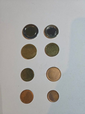 Euro blank planchets new with Greek edge lettering 2€