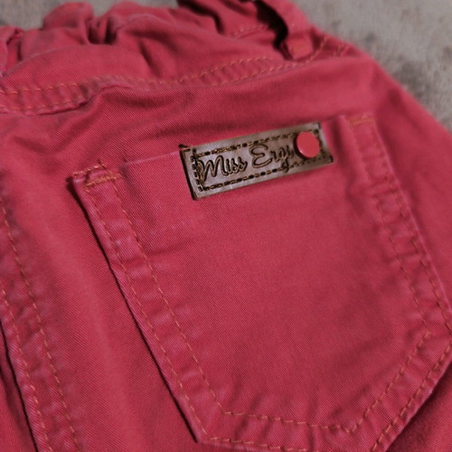 Energiers red fabric pants for girl 3 years like new, 98 cm