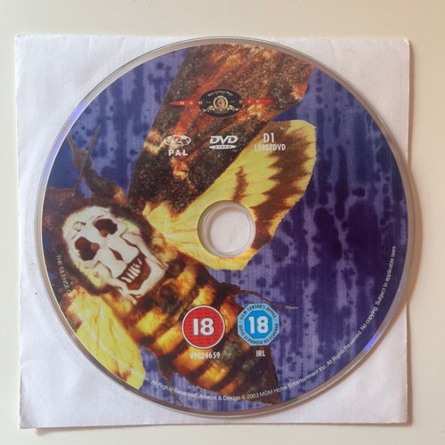 The Silence of the Lambs DVD used, horror, thriller, drama, subtitles