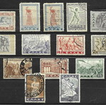Greek Stamps 1937 Historical Series used, sealed
