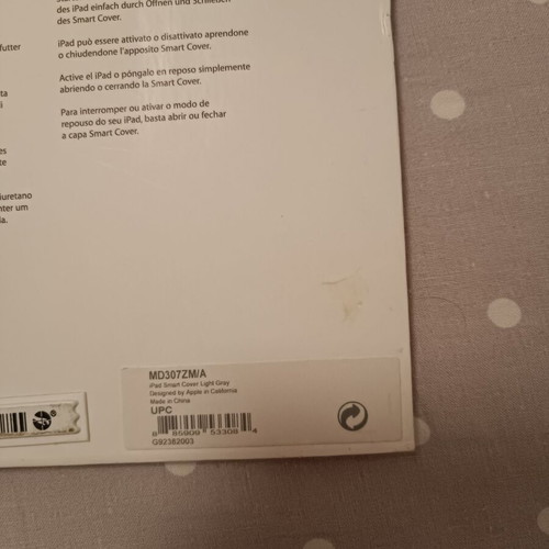 Apple Flip Cover Case for iPad 9.7 inch unused gray