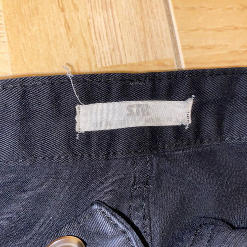 Stradivarius cargo pants used black, straight fit, size S