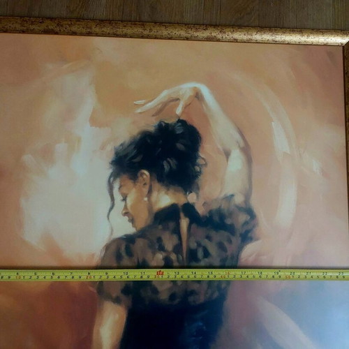 Afisorama art print 63×83 with gold wooden frame like new