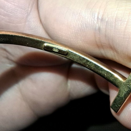 Silver 925 gold-plated bracelet that opens and closes like new, gold color