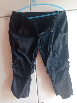 Capri women's pants used, black, sizes S and M