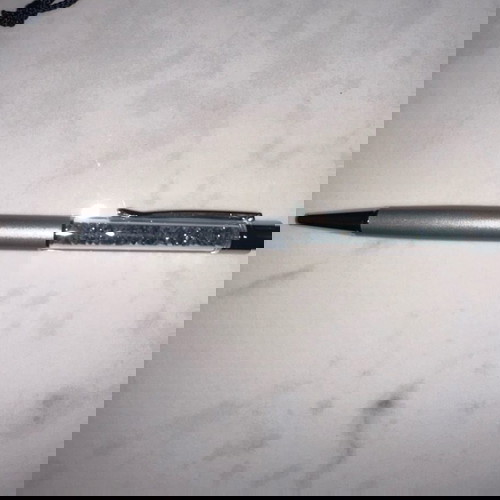 Swarovski Κρυσταλλικό στυλό, ανοιχτό γκρι σιέλ , επιχρωμιωμένο