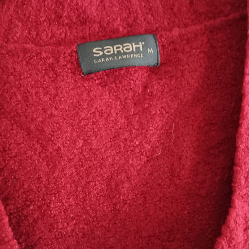 Sarah Lawrence women's blouse used, size M, red