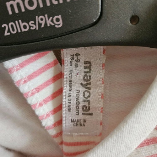 Mayoral warm shirt like new for 6-9 months girl