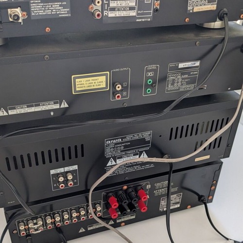 Hi-Fi Pioneer Kenwood Aiwa stereo system used, repair needed