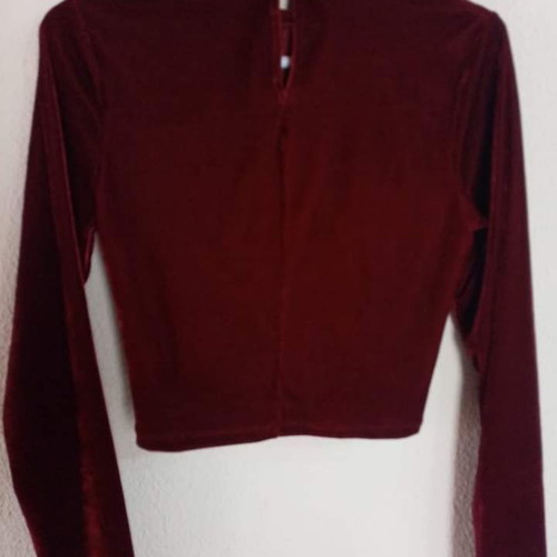 Velvet blouse Rock my Prince burgundy size M/L like new