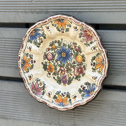 Fumanti Gubbio Italian Handmade Ceramic Decorative Plate 21 cm used