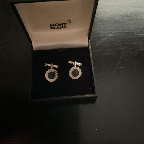 Montblanc Meisterstuck cufflinks like new, black and silver