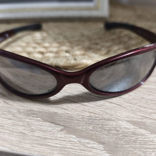 Ray Ban RJ9007S children's sunglasses used, red with silver mirror