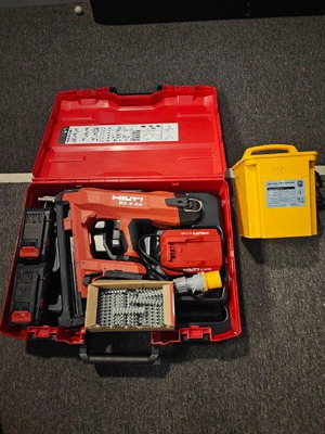 Hilti BX 4-22 cordless nail gun with portable 110V transformer