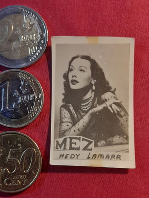 Hedy Lamarr MEZ vintage collectible photo card