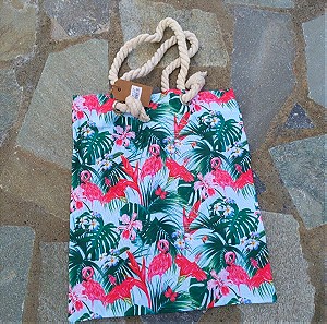 Flamingo tot bag beach bag