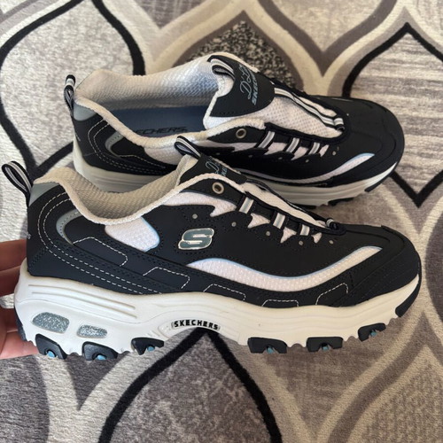 Skechers women's shoes like new, size 39, white and blue