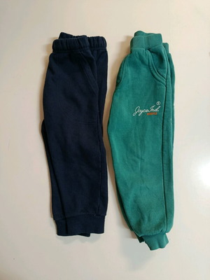 Children's sweatpants used, pack of 2, blue and green, age 3